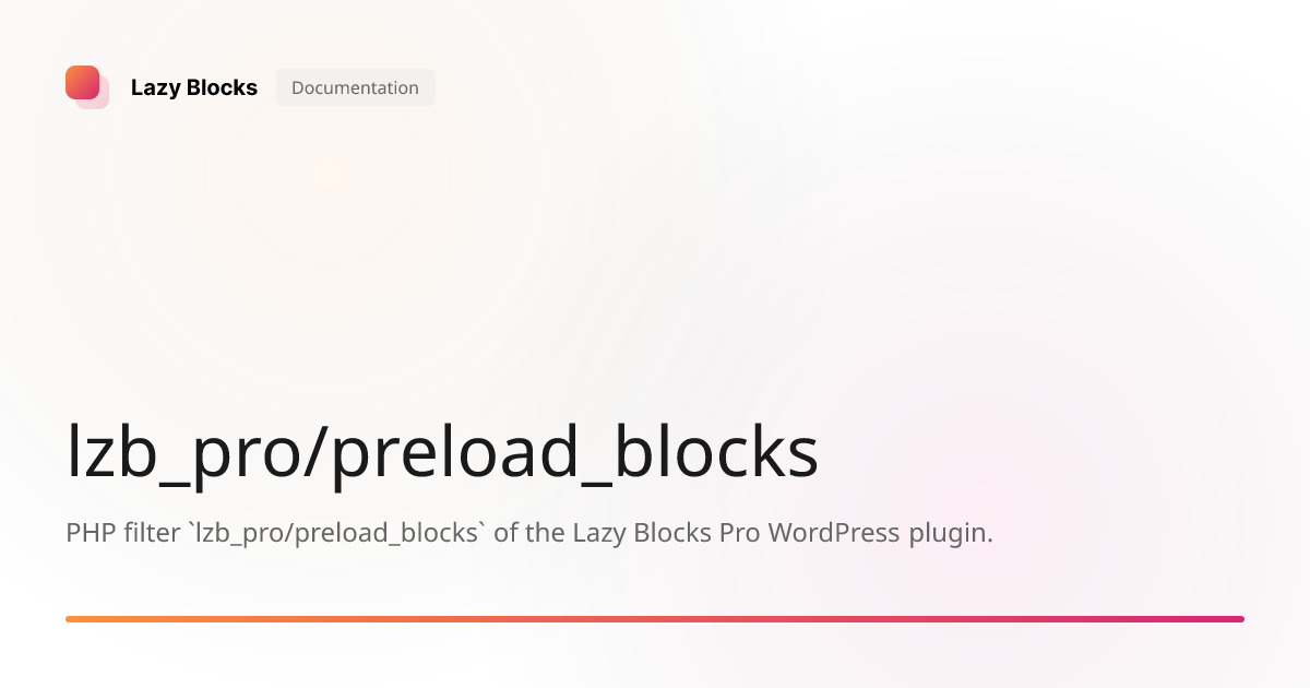 lzb_pro/preload_blocks | Lazy Blocks